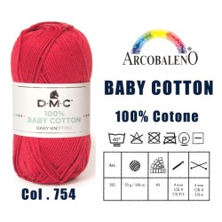 FILATO "BABY COTTON".ROSSO...
