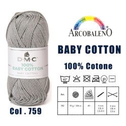FILATO "BABY COTTON".GRIGIO...