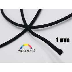 TUBOLARE ELASTICO mm1.NERO...
