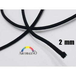 TUBOLARE ELASTICO mm2.NERO...