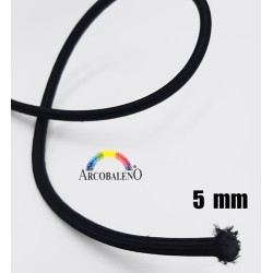 TUBOLARE ELASTICO mm5.NERO...