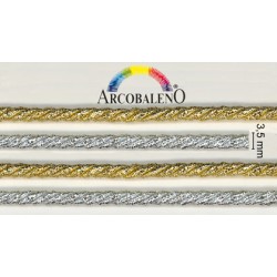 CORDONE 3 CAPI METALLIZZATO