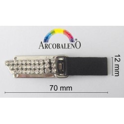 GANCIO STRASS CON NAPPA.NERO