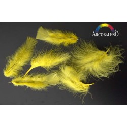 PIUME MARABOUT.GIALLO ORO...