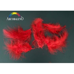 PIUME MARABOUT.ROSSO...