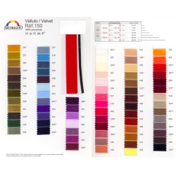 CARTELLA COLORI VELLUTO (150)
