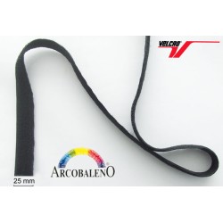 VELCRO DOUBLE FACE mm25.NERO