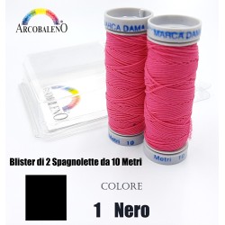 FILO ELASTICO "DAMA".NERO...