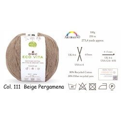 FILATO "ECO VITA" mm3.BEIGE...