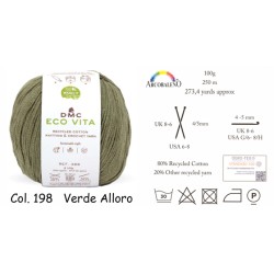 FILATO "ECO VITA" mm3.VERDE...