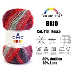 FILATO BRIO gom 345mt.ROSSO...