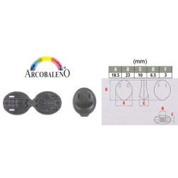 ZIP-TERMINALI CORDI mm6.NERO