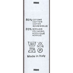 80% COTONE - 20% ACRILICO