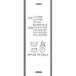 50% COTONE - 50% POLIESTERE