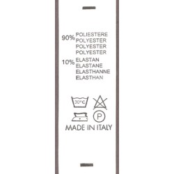 90% POLIESTERE - 10% ELASTAN