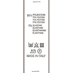 95% POLIESTERE - 5% ELASTAN