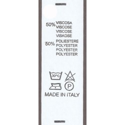 50% VISCOSA - 50% POLIESTERE