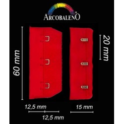 TASS FELPATO C/GANCI A 3.ROSSO