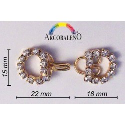 GANCIO STRASS ANELLO+UNCINO