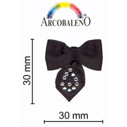 FIOCCO PAPILLON+STRASS.NERO...