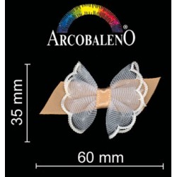 FIOCCO RASO+ORGANZA.BEIGE...