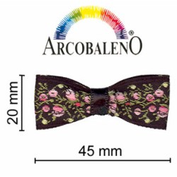 PAPILLON RICAMATO. NERO...