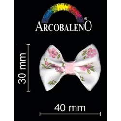 PAPILLON STAMPA FIORI. ROSA...