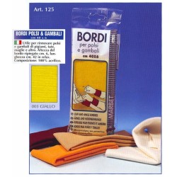 BORDO POLSI.GIALLO 100%COTONE