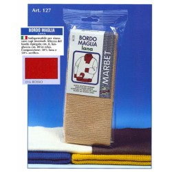 BORDO MAGLIA LANA.ROSSO 50%...