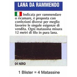 LANA RAMMENDO.NERO 100%...