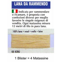 LANA RAMMENDO.ECRU' 100%...