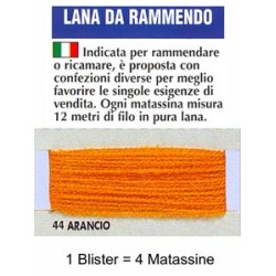 LANA RAMMENDO.ARANCIO 100%...