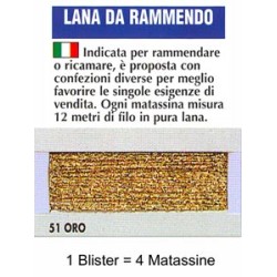 LANA RAMMENDO.ORO 100% LANA...