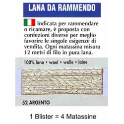 LANA RAMMENDO.ARGENTO 100%...