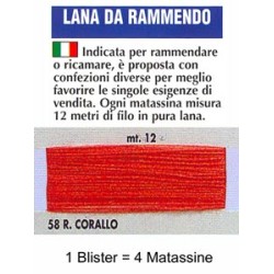 LANA RAMMENDO.CORALLO 100%...