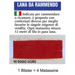 LANA RAMMENDO.ROSSO SC 100%...