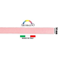 TRECCIA ELASTICA mm 14.ROSA...