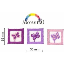 QUADRO C/FARFALLA TERMO.LILLA