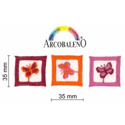 QUADRO C/FARFALLA TERMO.ARANCI
