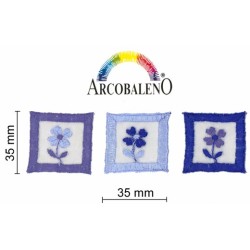 QUADRO C/FIORE TERMO.BLU