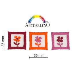 QUADRO C/FIORE TERMO.ARANCIO