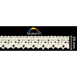 PIZZO FUSELLO 25mm.ECRU'...