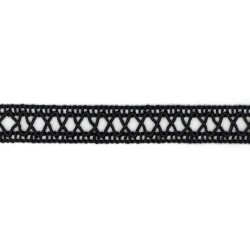 SCALETTA COTONE MERC.NERO 15mm