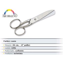 FORBICE CUOIO 20cm CARBONIO