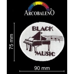APP STEMMA"BLACK MUSIC".BIANCO