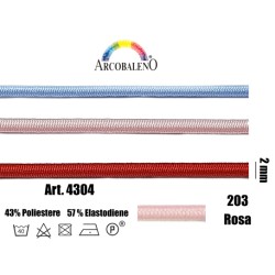 CORDONE ELASTICO mm2.ROSA...