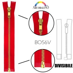 LAMPO MET ORO cm65.ROSSO