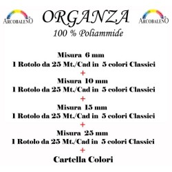 ASS ORGANZA mm. 6-10-15-25...