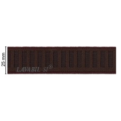 GROS GRAIN LAV mm25.MARRONE...