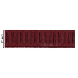 GROS GRAIN LAV mm25.BORDEAU...